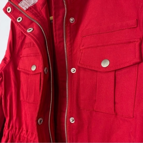 EDEN SOCIETY Marisa Contrast Collar Cargo Jacket - Picture 5 of 10